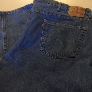 Levi’s 505 Size 50 x 30 Men’s Denim Blue Jeans Straight Leg